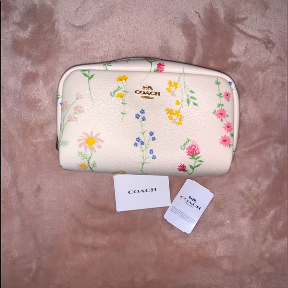 Coach Handbags - Unused NWT Coach floral cosmetic pouch